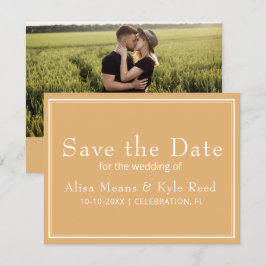 Moderna foto Minimalista de borde amarillo para gu