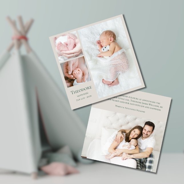 Moderna foto-niño-niña-foto mínima Anuncio de naci (Subido por el creador)