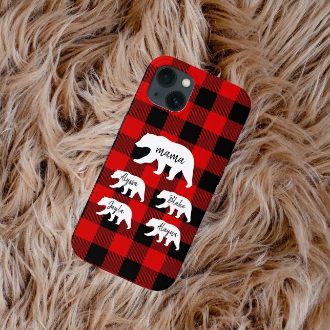 Moderna Funda Roja Y Oso De Mamá Blanca (Subido por el creador)