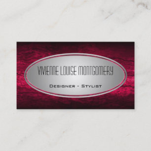 Moderna Fuscia Professional Designer - Tarjeta de