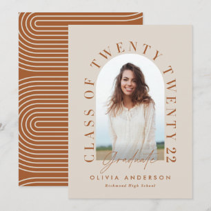 Moderna graduación de arco de fotografía de tipogr