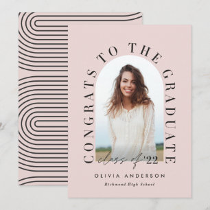 Moderna graduación de arco de fotografía de tipogr