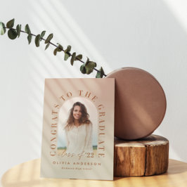 Moderna graduación de arco de fotografía de tipogr