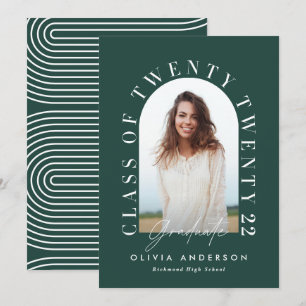 Moderna graduación de arco de fotografía de tipogr