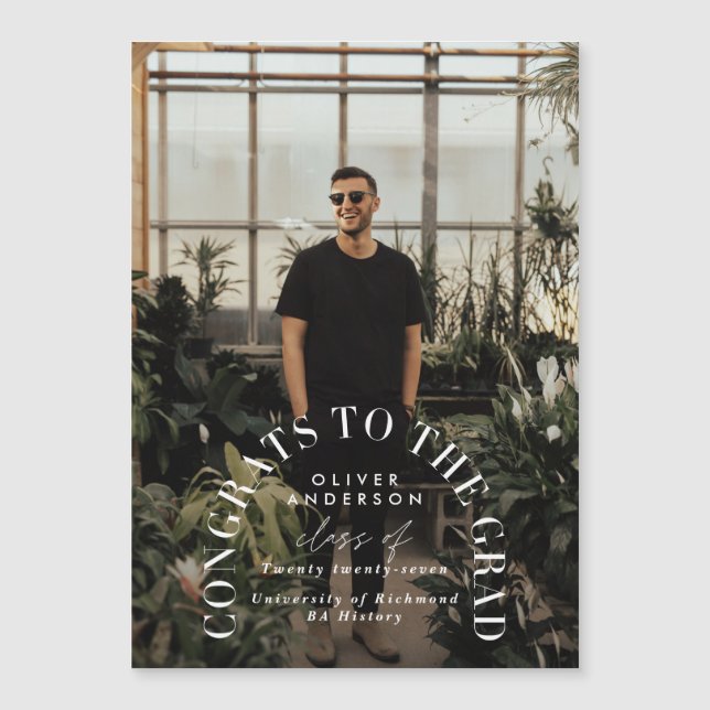 Moderna graduación de arco de fotografía de tipogr (Anverso)