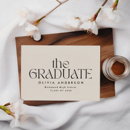 Moderna graduación de tipografía elegante