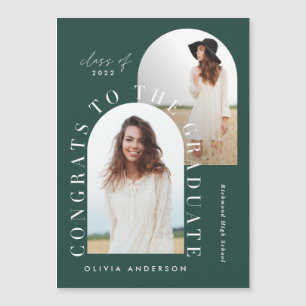 Moderna graduación geométrica multifoto arco