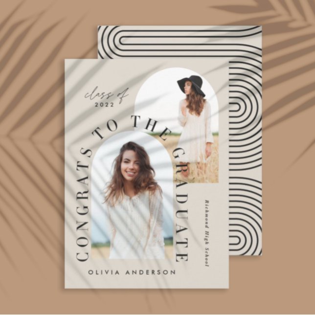 Moderna graduación geométrica multifoto arco (Subido por el creador)