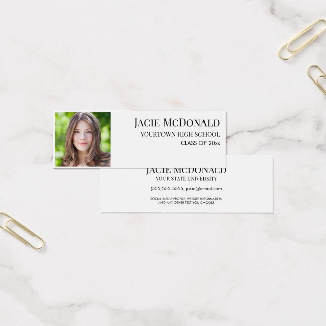 Moderna graduación Insertar foto de perfil Blanco (Oficina)