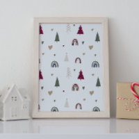 Moderna imagen de arte mural de los Navidades de B