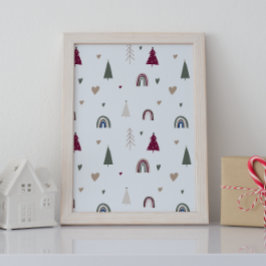 Moderna imagen de arte mural de los Navidades de B