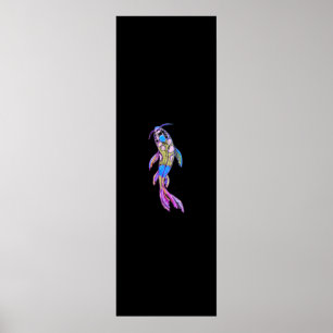 Moderna Impresión Koi Encantadora: Poster Iluminad