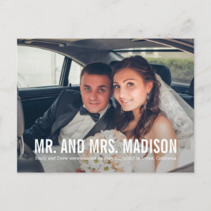 Moderna Invitación de Bodas Minimalistas