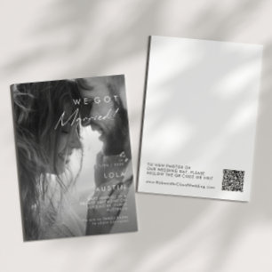 Moderna Invitación de fotografía Minimalista para 