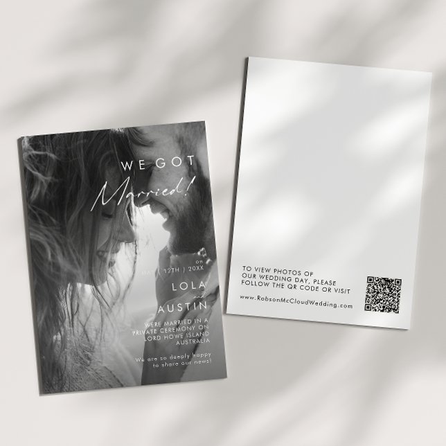 Moderna Invitación de fotografía Minimalista para  (Subido por el creador)