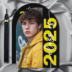 Moderna Invitación de Grado de Arco de Tipografía 