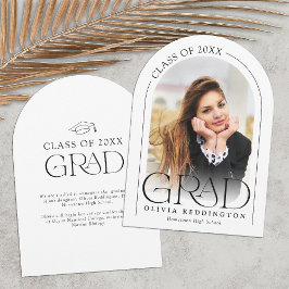 Moderna Invitación de graduación de fotografía de 