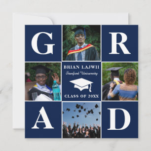 Moderna Invitación de Graduación de Fotografías de