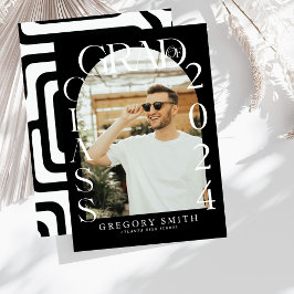 Moderna Invitación de graduación de fotos del Boho