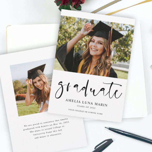 Moderna Invitación de Graduación de Imágenes con G (Subido por el creador)
