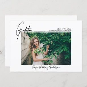 Moderna Invitación de graduación fotográfica 2022