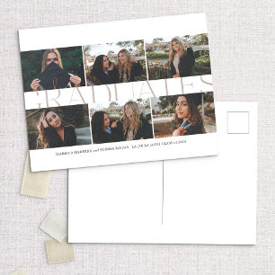 Moderna Invitación de graduados multifotografía