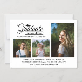 Moderna Invitación de la fiesta de graduación foto