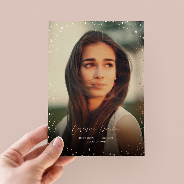 Moderna Invitación de Relieve metalizado de fotogr (Subido por el creador)