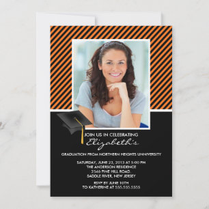 Moderna Invitación del Partido de Graduación en Ba