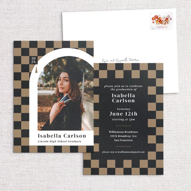 Moderna Invitación e invitación de graduación de n (Subido por el creador)