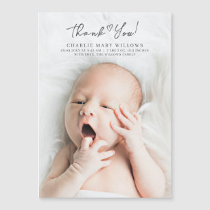 Moderna Invitación fotográfica de Baby Shower Grac