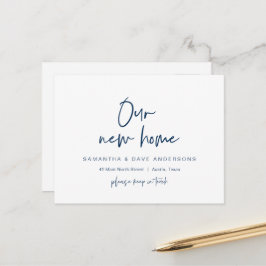 Moderna Invitación minimalista, nueva dirección re