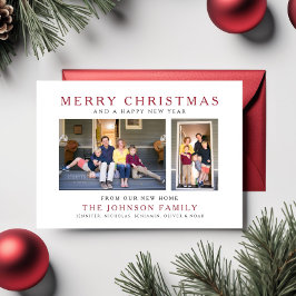 Moderna Invitación móvil de vacaciones de 2 fotos