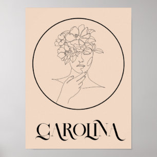 Moderna línea simple arte negro y blanco , Moda Bo