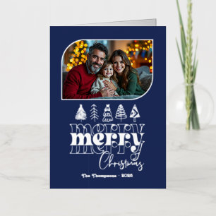 Moderna Mano de Medianoche dibujando Feliz Navidad