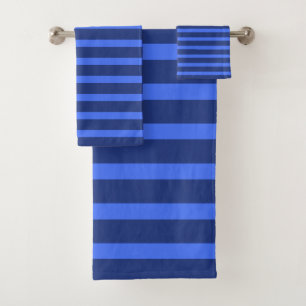 Moderna Marina simple azul nombre de dos franjas d