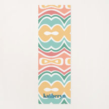 Moderna Mint Green Resumen Elegante Moda Yoga Mat