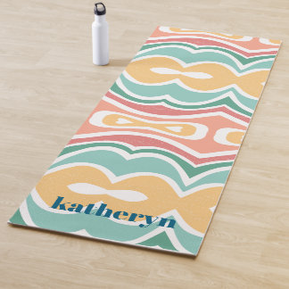 Moderna Mint Green Resumen Elegante Moda Yoga Mat