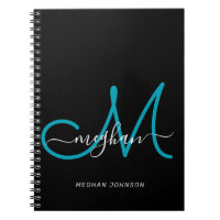 Moderna Moda Cuaderno monogramado de escritura Ver