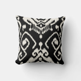 Moderna moda decorativa almohada de ikat en blanco