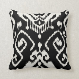 Moderna moda decorativa almohada de ikat en blanco