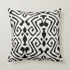 Moderna moda decorativa almohada de ikat en blanco