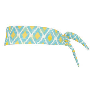 Moderna moda tribal ikat azul amarillo