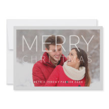 Moderna Navidad Feliz Navidad con foto