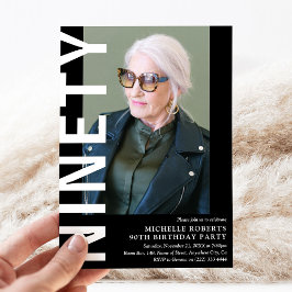 Moderna NOVENTA Foto 90ª Invitación a la fiesta de