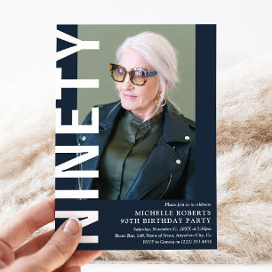 Moderna NOVENTA Foto 90ª Invitación a la fiesta de