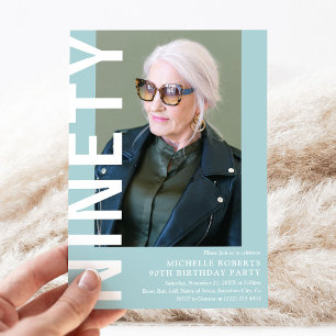 Moderna NOVENTA Foto 90ª Invitación a la fiesta de