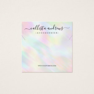 Moderna pantalla de collar de arcoiris holográfico