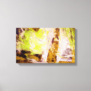 Moderna pintura abstracta de pintura con lienzo en