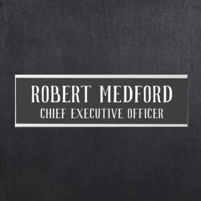 Moderna placa de nombre de Rótulo de puerta colgan (Subido por el creador)